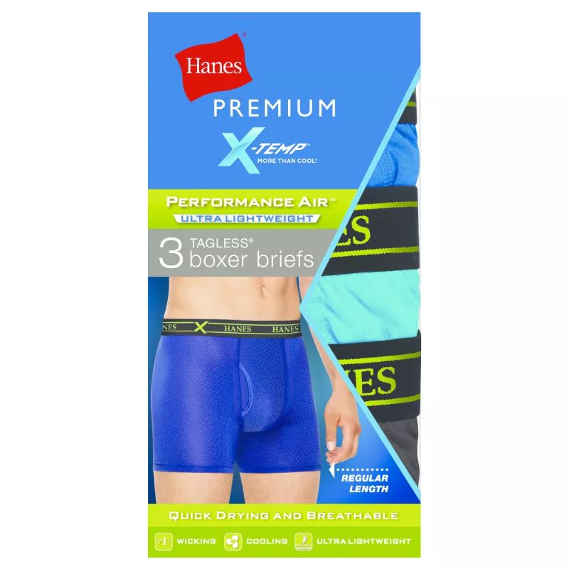 Photo 1 of [Size S] Hanes Premium® Men's Performance Ultralight Boxer Briefs- Colors Vary