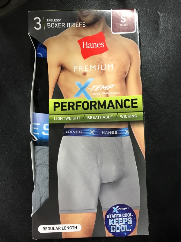 Photo 1 of [Size S] Hanes Premium® Men's Performance Ultralight Boxer Briefs- Colors Vary