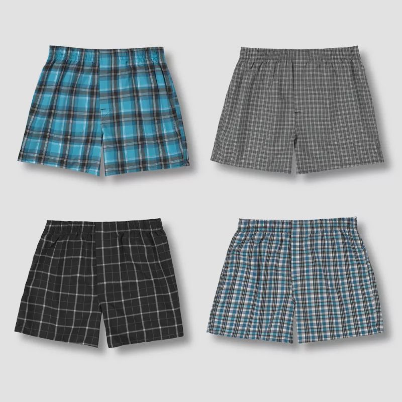 Photo 1 of [Size S] Hanes Premium Men's Stretch Woven Boxer Shorts 4pk