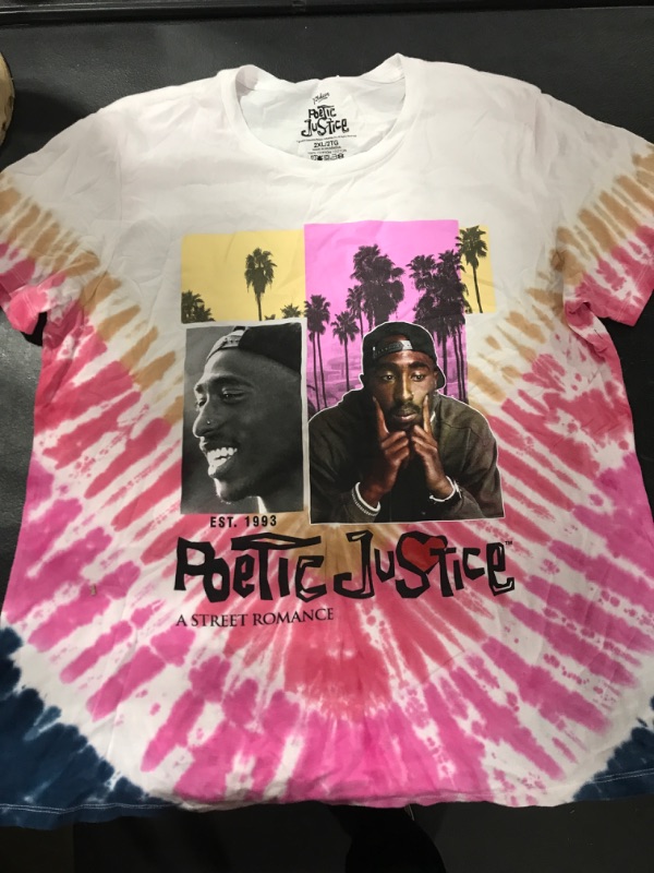 Photo 1 of [Size 2XXL] Ladies Poetic Justice- 2Pac Adult Shirt