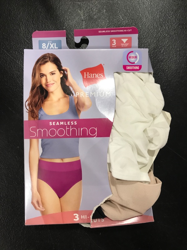 Photo 1 of [Size XL-8] Hanes Seamless Smoothing Hi Cuts