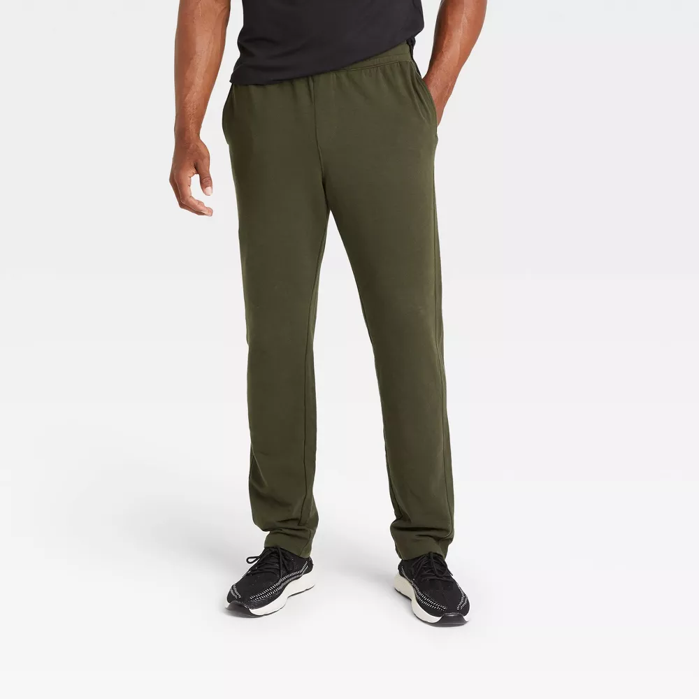 Photo 1 of [Size XXL] Men's Fleece Pants - All in Motion™- Olive