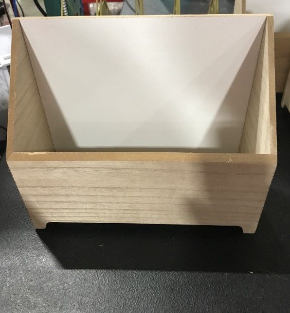 Photo 2 of [2 Pack] Wooden Desktop Tabletop Book Caddy w/ Natural Finish 10" x 4" & 8.5" Back Height