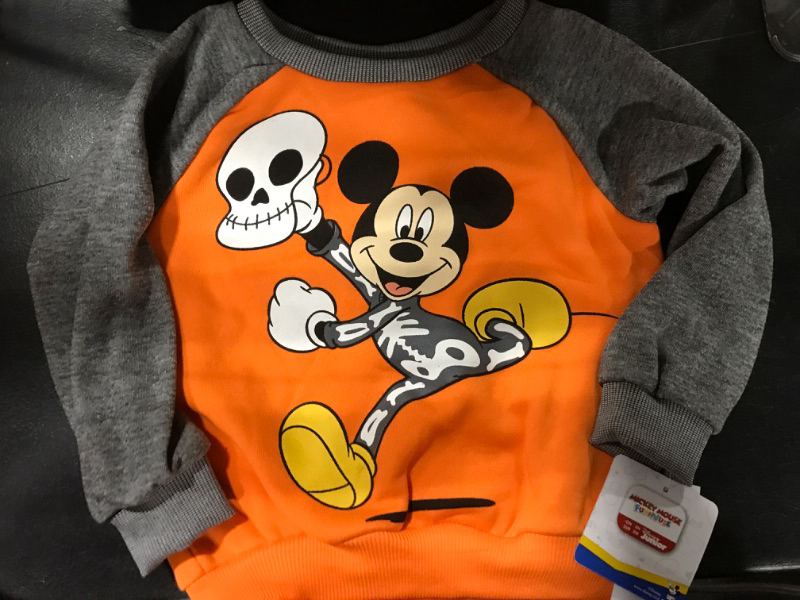 Photo 2 of [Size 3T] Toddler Boys' Mickey Mouse Sweater Top - Orange
