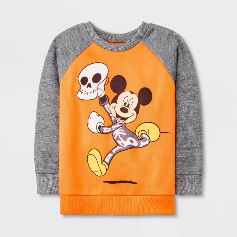 Photo 1 of [Size 3T] Toddler Boys' Mickey Mouse Sweater Top - Orange
