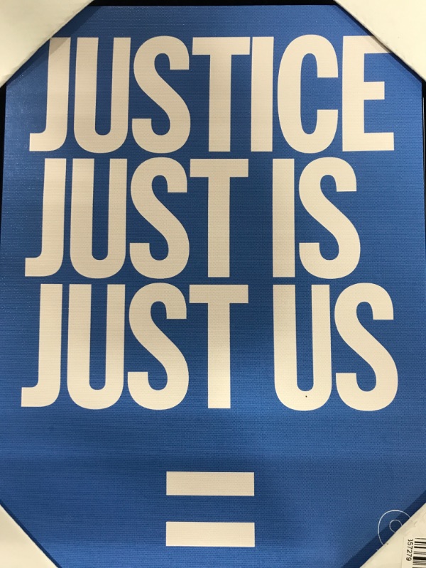 Photo 2 of 10" x 13" Justice is Us Framed Wall Canvas - Tré Seals