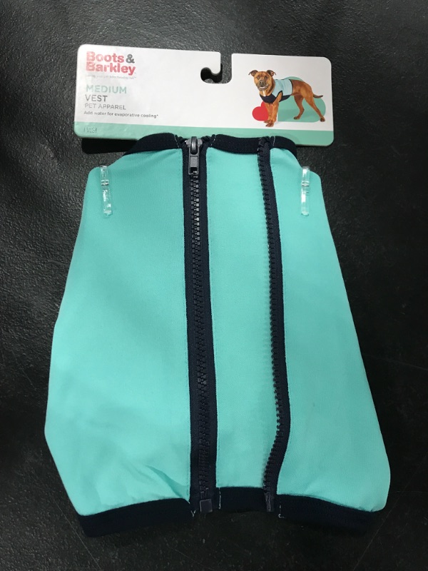 Photo 2 of [Size M] Spacer & Mesh with Zipper Centerback Cooling Dog and Cat Vest - Blue - Boots & Barkley™

