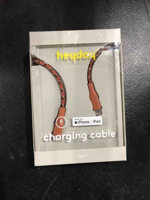 Photo 2 of Heyday™ 6' Lightning to USB-C Braided Cable - Aliyah Salmo