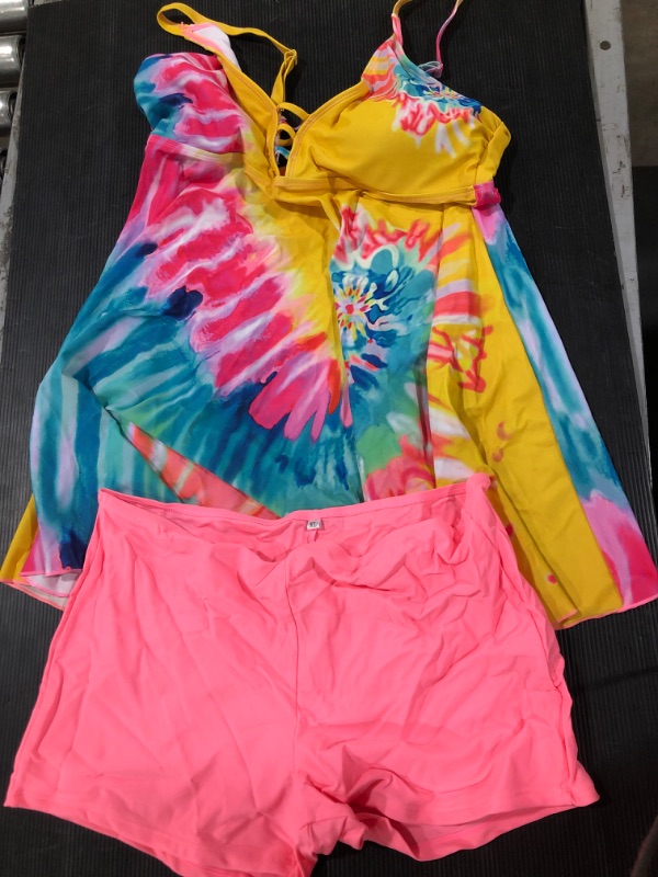 Photo 1 of [Size XL] Women's 2 Piece Swimwear- Tie Dye