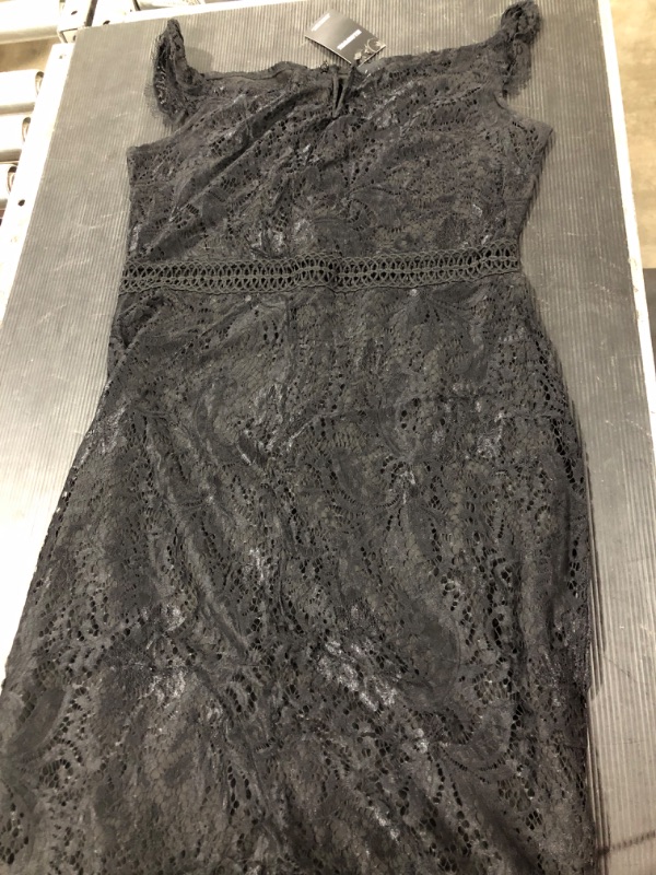 Photo 1 of [Size L] AllAndWell Ladies Short Lacey Cocktail Dress- Black