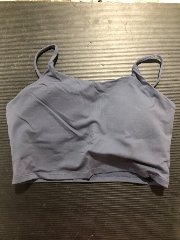 Photo 1 of [Size 2XL] Lemedy Women Padded Sports Bra Fitness Workout Running Shirts Yoga Tank Top- Blue