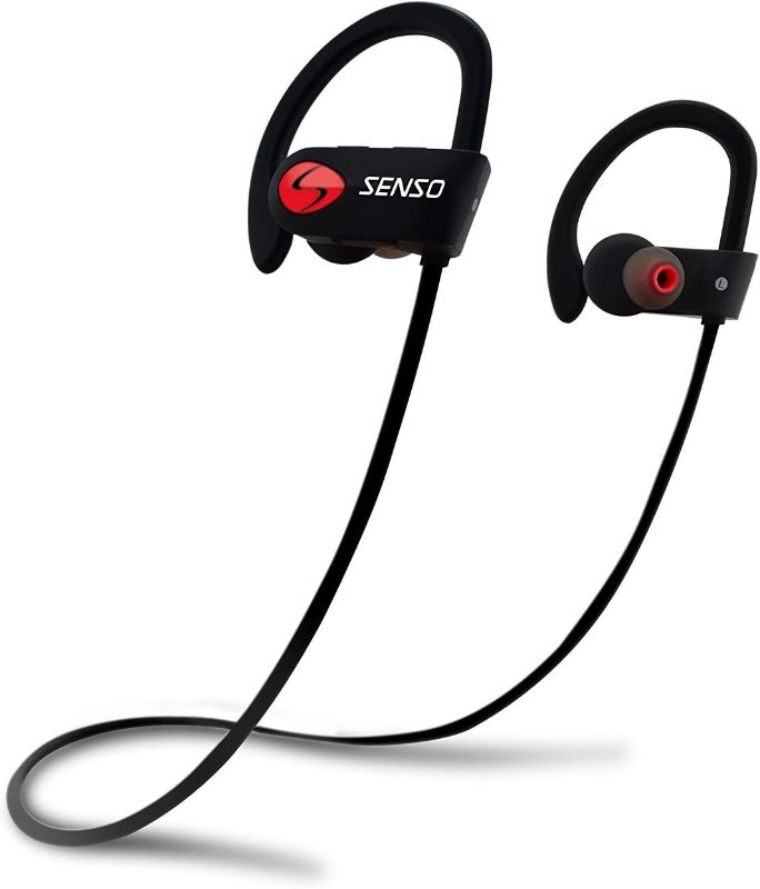 Photo 1 of Senso Bluetooth Headphones, Best Wireless Sports Earbuds w/Mic IPX7 Waterproof HD Stereo Sweatproof Earphones