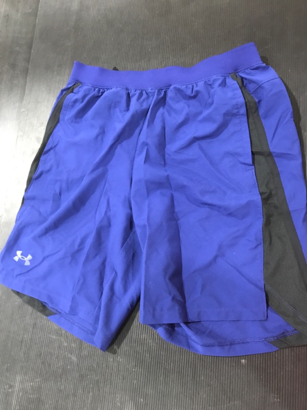 Photo 1 of [Size L] Under Armour Heatgear Shorts- Blue/Black