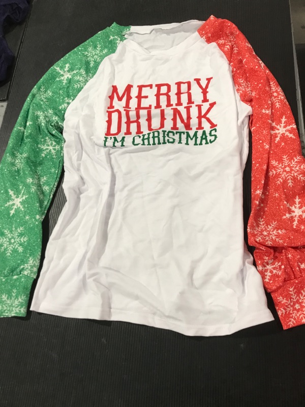 Photo 1 of [Size M] Merry Drunk Im Christmas Long Sleeve