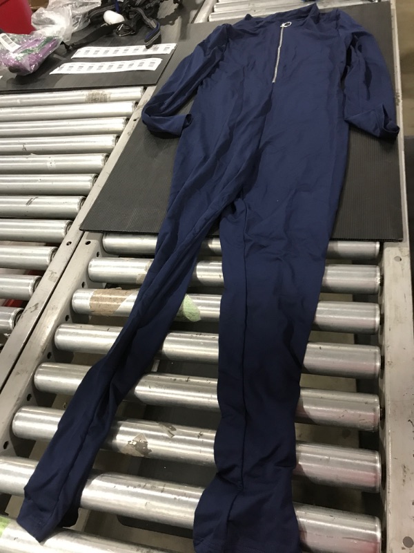 Photo 2 of [Size XL] Navy Blue Zip Onsie 