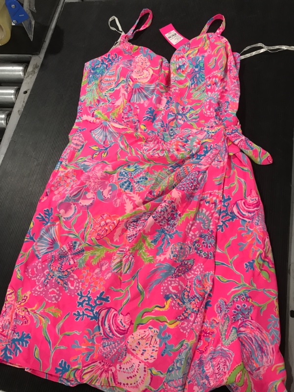 Photo 2 of [Size 8] Lilly Pulitzer® Scarlet Stretch Wrap Waist Dress in Pink Isle at Nordstrom