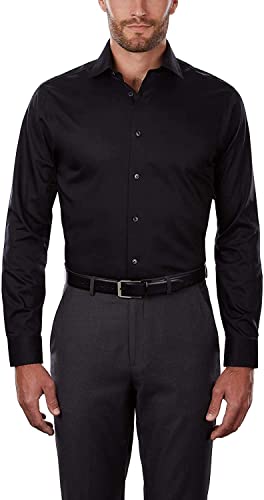 Photo 1 of [Size 3XL] Calvin Klein Regular Fit Stretch Button Down- Black