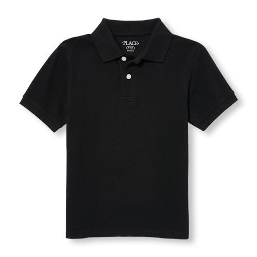 Photo 1 of [Size S] Children's Place- Boys Uniform Pique Polo- Black