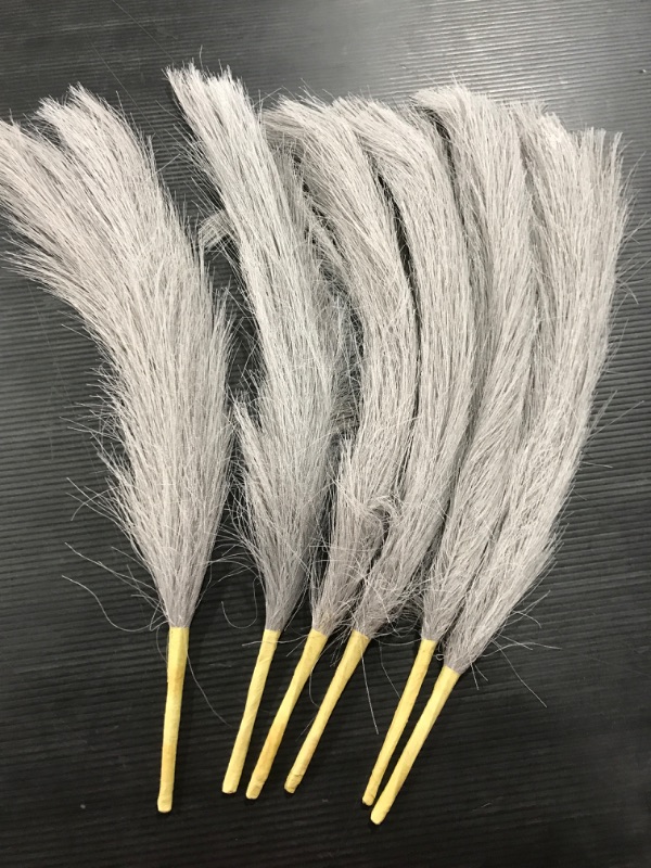 Photo 1 of [6 Pack] Grey Feather-like Bundles for Home Decor