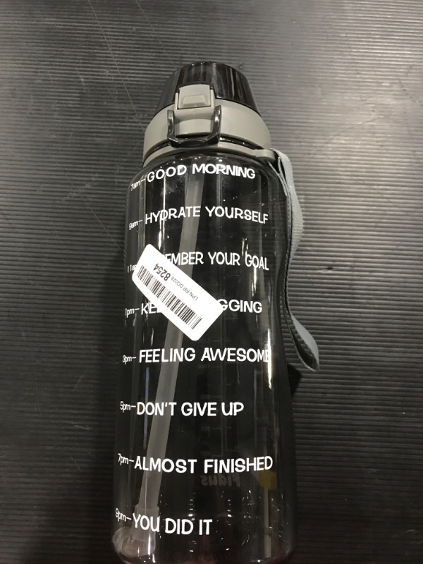 Photo 2 of 64 OZ Water Bottle with Straw, Motivational Half Gallon Water Bottles with Times to Drink