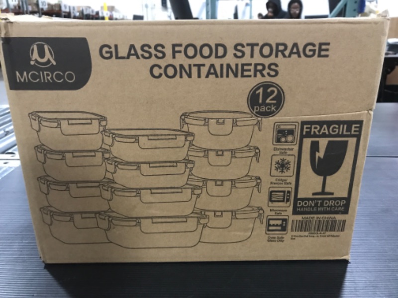 Photo 2 of 24-Piece Glass Food Storage Containers with Upgraded Snap Locking Lids