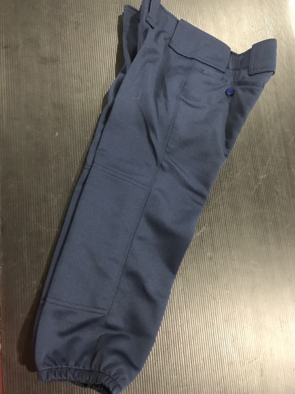 Photo 2 of [Size L] Mizuno Girl's Belted Softball Pant- Blue