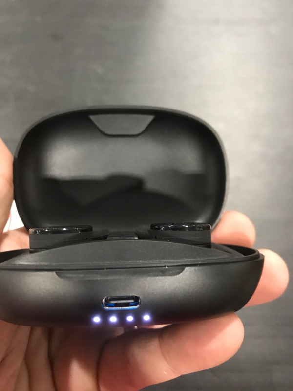 Photo 4 of TTQ True Wireless Earbuds- Black and Red