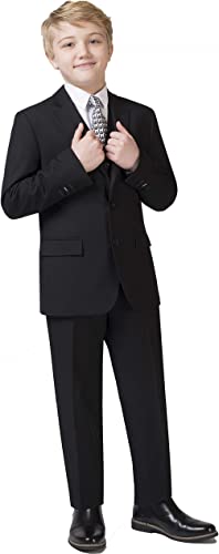 Photo 1 of [Size 14] Pierre Cardin Boys’ Classic Formal Suit with Jacket, Pants and Vest- Black