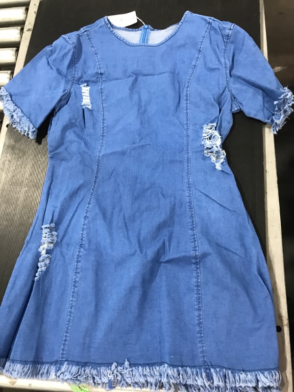 Photo 1 of [Size XL] Denim Short Sleeve Dress