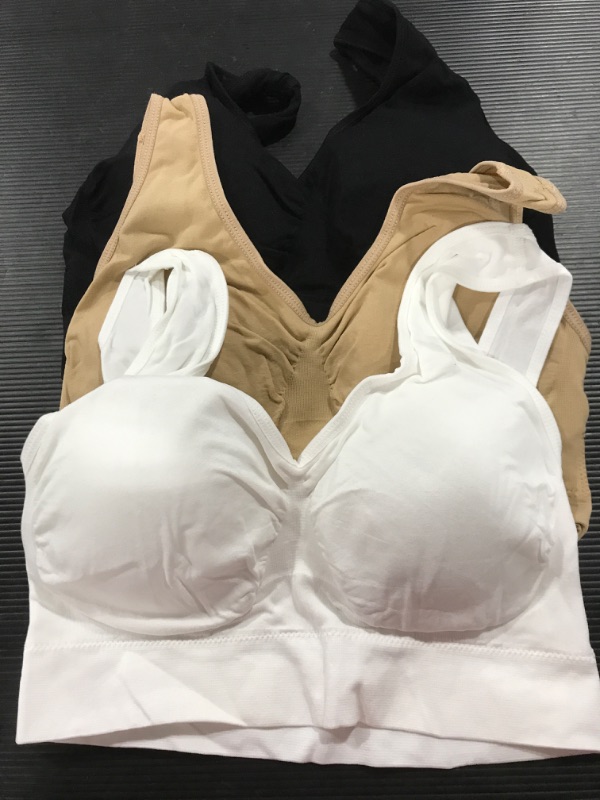 Photo 1 of [Size L] 3 Pack- Padded Tshirt Bras- 3 Colors