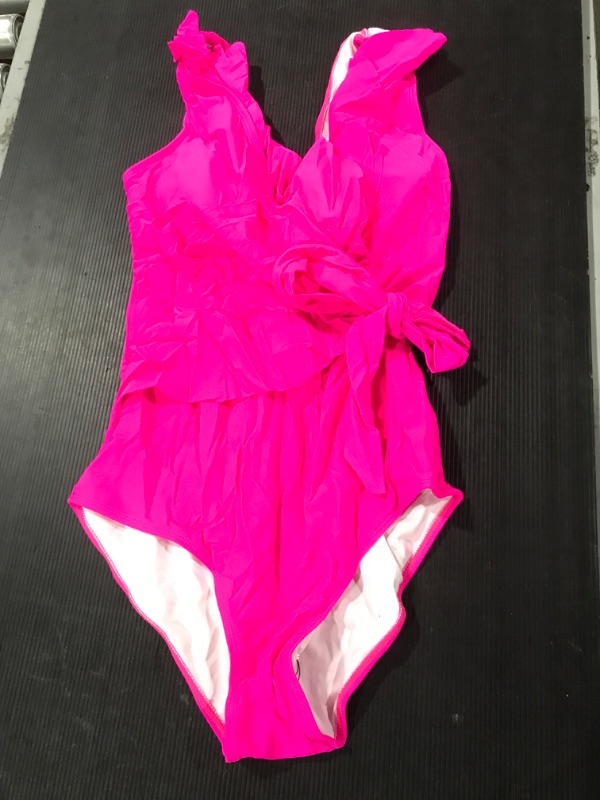 Photo 1 of [Size L] Ladies 1 pc Swimsuit- Hot Pink