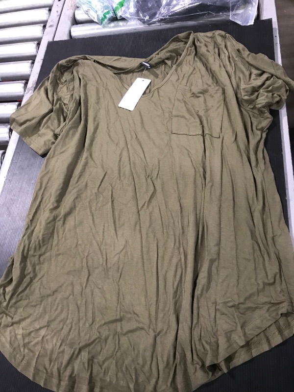 Photo 1 of [Size 3XXXL] Ladies Soft Tee- Olive