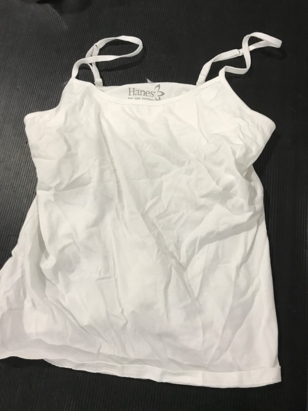 Photo 2 of [Size L] Hanes Cami with Built in Bra- White