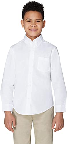 Photo 1 of [Size Kids 12] French Toast Button Long Sleeve Oxford- White