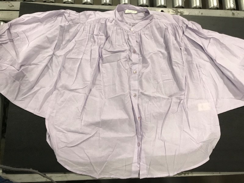 Photo 1 of [Size Unknown] Rebecca Taylor Oversized Blouse- Lilac