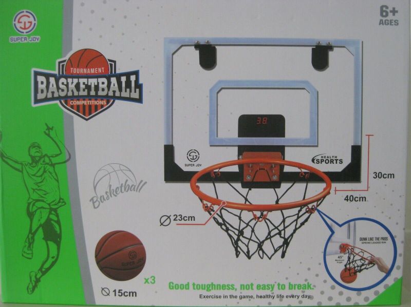 Photo 1 of INDOOR MINI BASKETBALL HOOP SET NIB SEALED TOURNAMENT BASKETBALL COMPETITIONS
