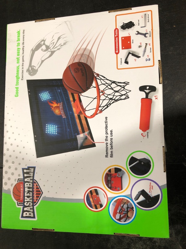 Photo 3 of INDOOR MINI BASKETBALL HOOP SET NIB SEALED TOURNAMENT BASKETBALL COMPETITIONS
