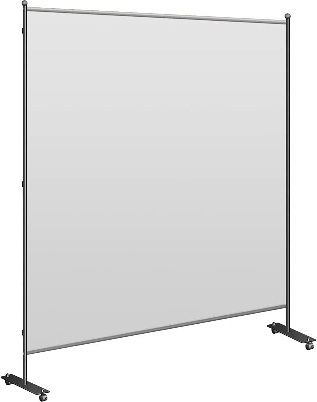 Photo 1 of VEVOR Office Partition Unknown Size Room Divider Wall w/Thicker Non-See-Through Fabric Office Divider Steel Base Portable Office Walls Dividers Gray Room Partition for Room Office Restaurant
