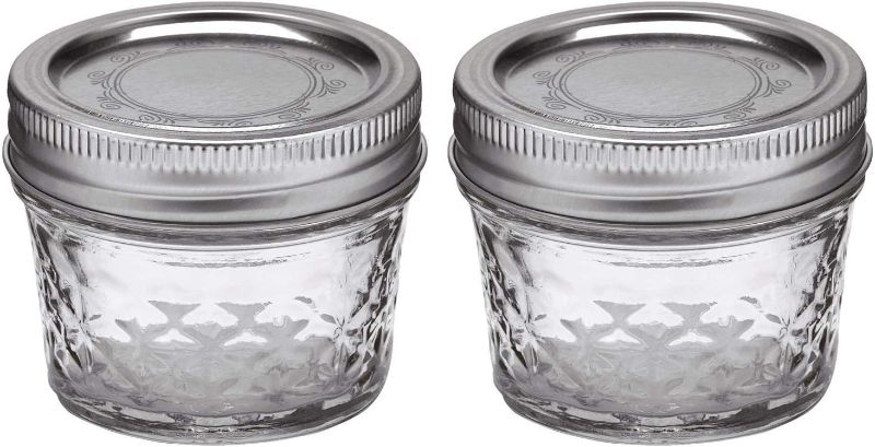 Photo 1 of Ball Mason 4oz Quilted Jelly Jars with Lids and Bands, Set of 4
