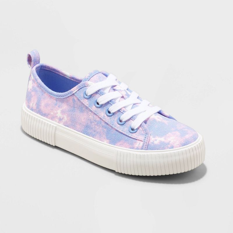 Photo 1 of Girls' Pascale Tie-Dye Lace-up Sneakers - Cat & Jack? - size 2 
