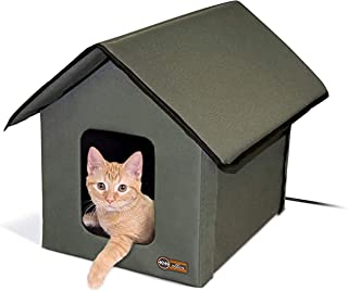 Photo 1 of  Pet Products Original Outdoor Heated Kitty House Cat Shelter Cat House 19 X 22 X 17 Inches (Heated) Olive/Olive
USED/ UNKNOWN IF WORKS-TURNS ON/ SIMILAR TO STOCK PHOTO