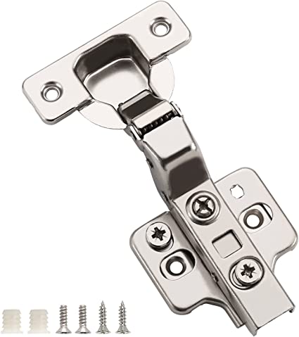 Photo 1 of Limited-time deal: ELEBUILD 20 Pack Kitchen Cabinet Hinges,Soft Close Insert Kitchen Cabinet Hinges,3-Way Adjustment Clip On Plate Hinges for Frameless Cabinet