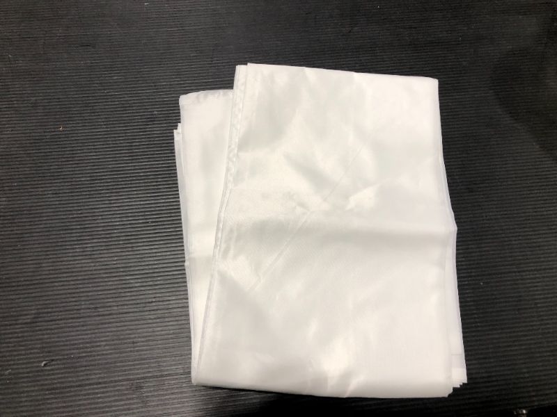 Photo 2 of Anley Pack of 2 Fly Breeze 3x5 Foot Solid White Flag - Vivid Color and Fade Proof - Canvas Header and Double Stitched - Plain White Flags Polyester with Brass Grommets 3 X 5 Ft