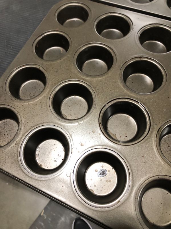 Photo 3 of 24 Cup Nonstick Mini Muffin Pan, Set of 2