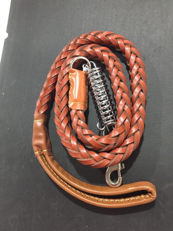 Photo 1 of 4FT Leather dog leash (Brown) 
