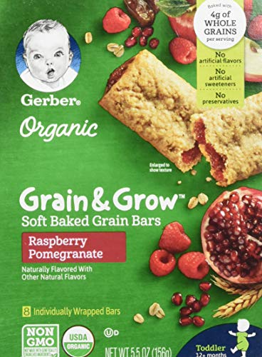 Photo 1 of Gerber up Age Organic Grain & Grow Soft Baked Grain Bars Raspberry Pomegranate, 5oz
QTY 2