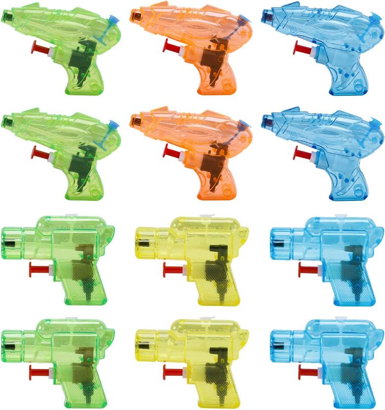 Photo 2 of 12 Packs Water Gun for Kids Squirt Toys Outdoor Beach Swimming Pool Game Summer Party Favor
