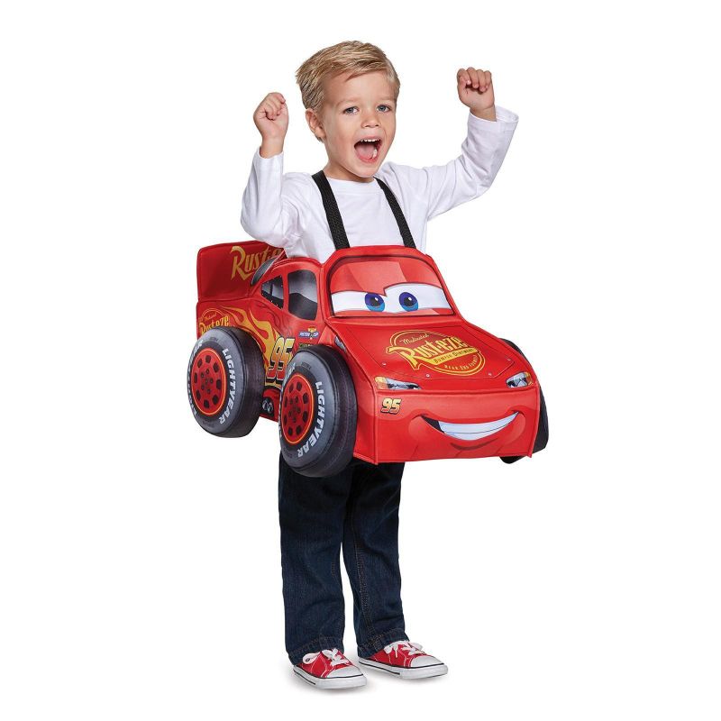 Photo 1 of Boy's Cars 3 Lightning McQueen 3D Car Jumper Costume up to Size 6 Boys Small 4-6 for Ages 3-5 36-47 Lbs Approx 26 Chest 23.5 Waist 26 Hips 19-20 in...
