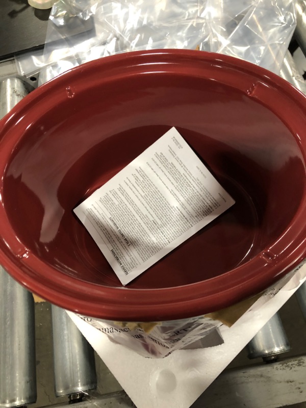 Photo 3 of Crock-Pot, Red SCV401-TR 4-Quart Manual Slow Cooker
