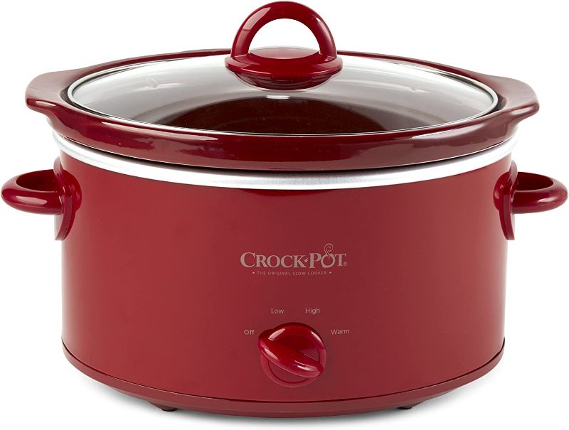 Photo 1 of Crock-Pot, Red SCV401-TR 4-Quart Manual Slow Cooker
